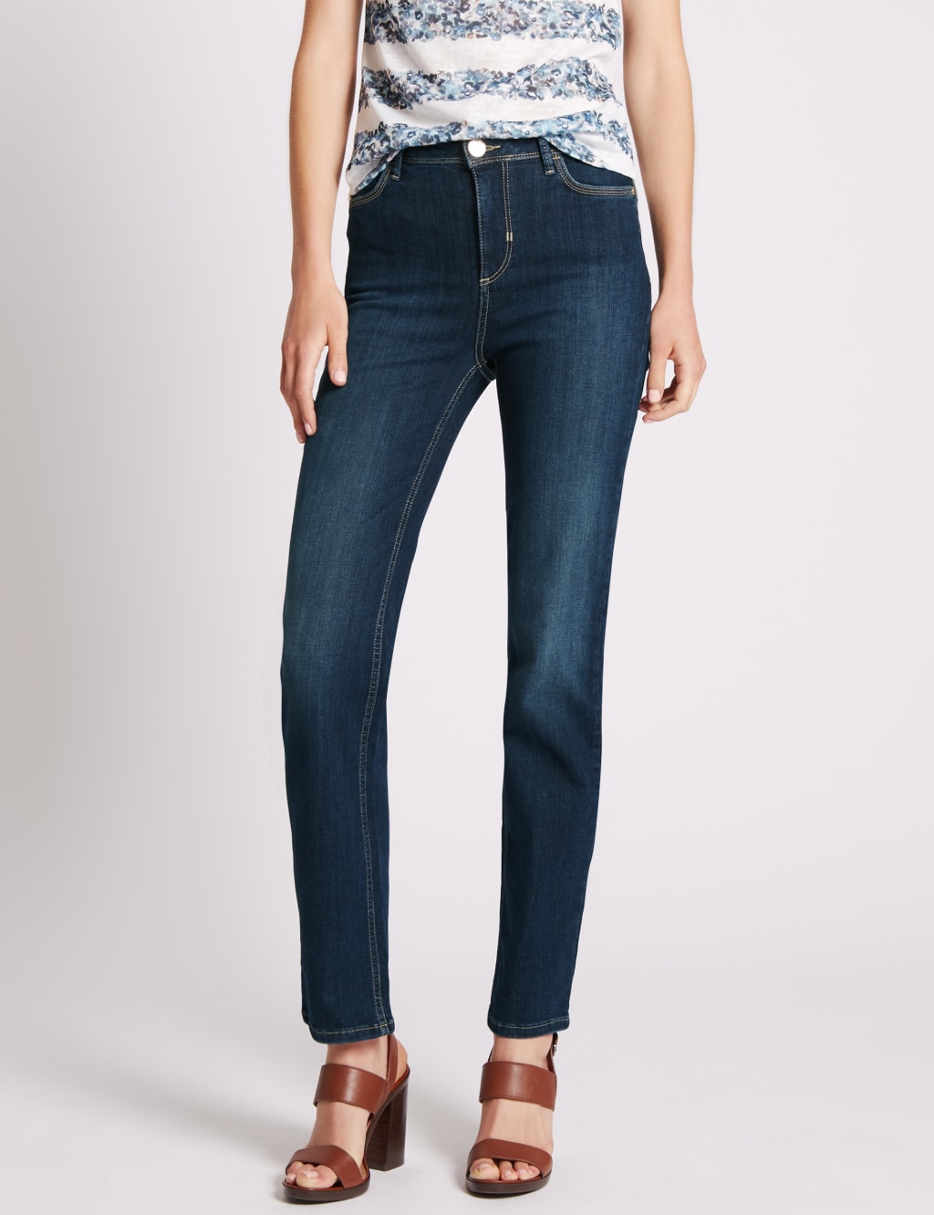 Roma Rise Straight Leg Jeans 1 of 3