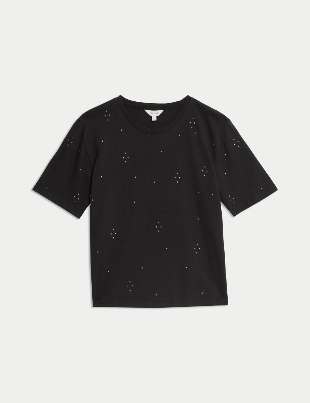 Pure Cotton Embellished Relaxed T-Shirt 2 of 5