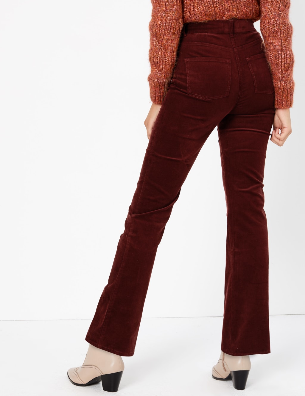 Corduroy Slim Flare Trousers 3 of 5