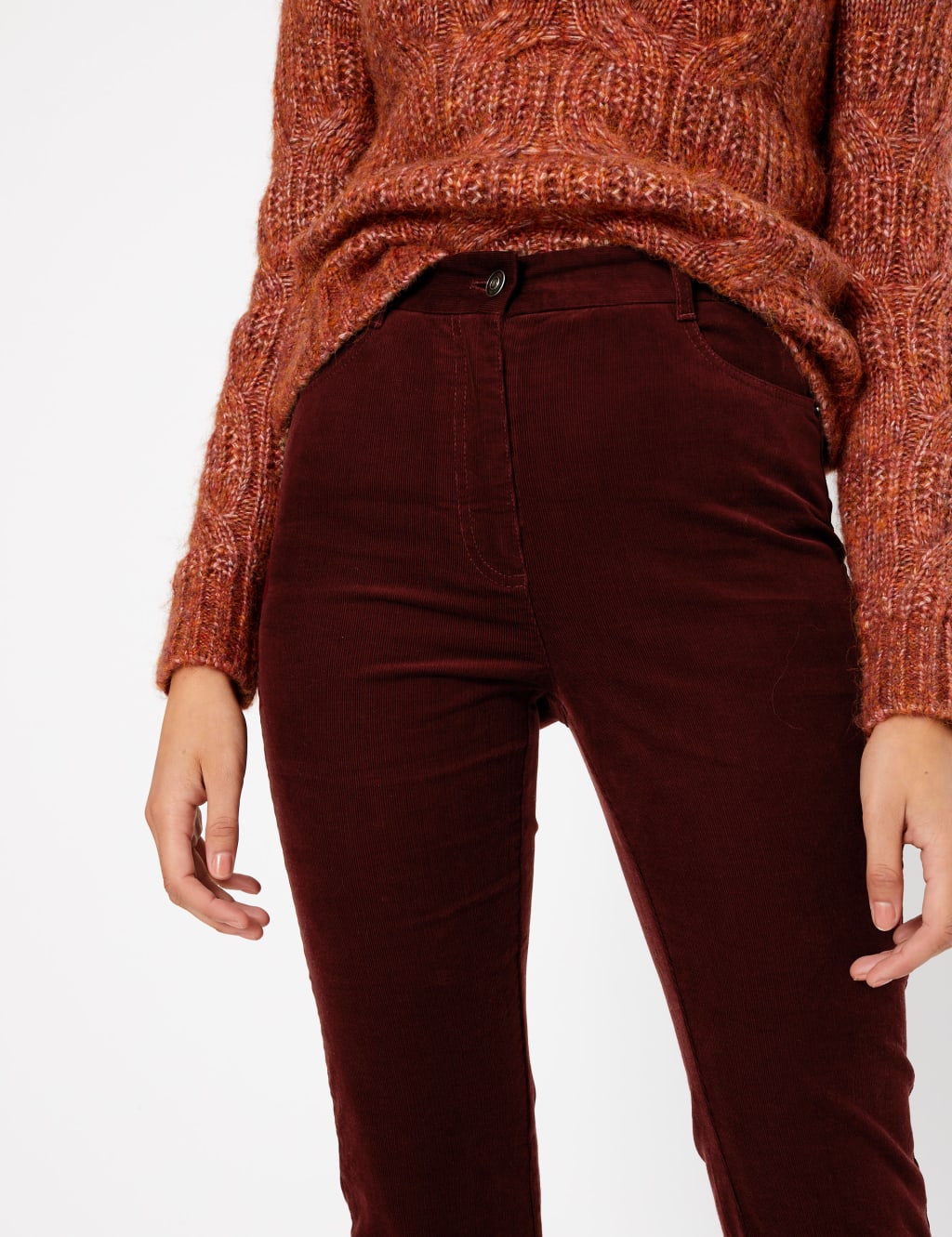 Corduroy Slim Flare Trousers 4 of 5