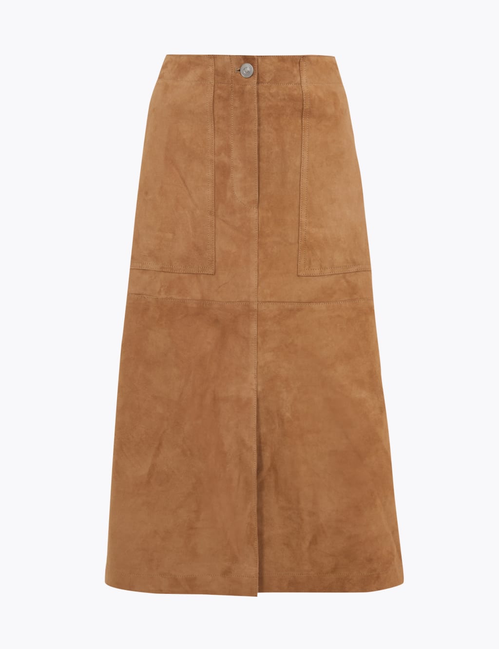 Suede A-Line Midi Skirt 2 of 5