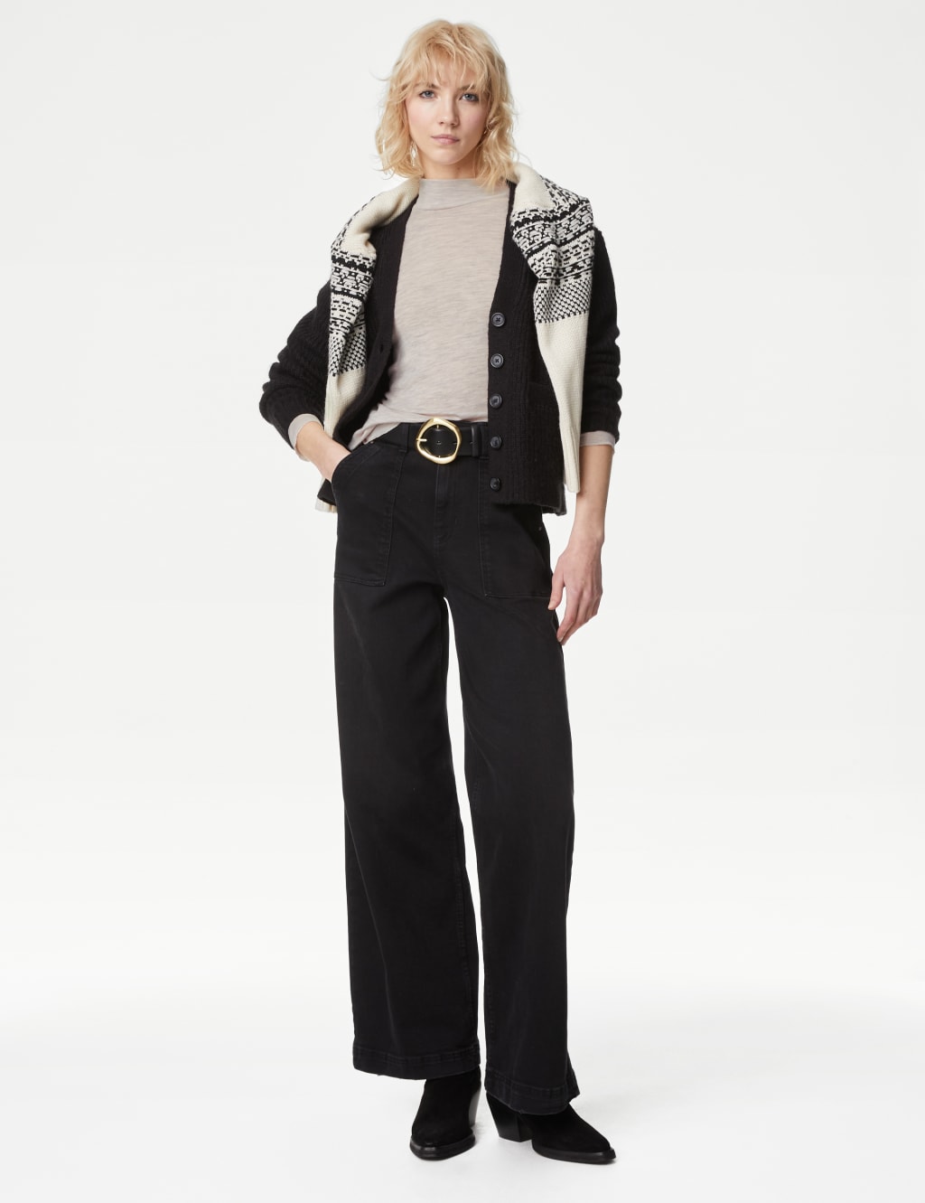 Pure Merino Wool Roll Neck Top 3 of 5