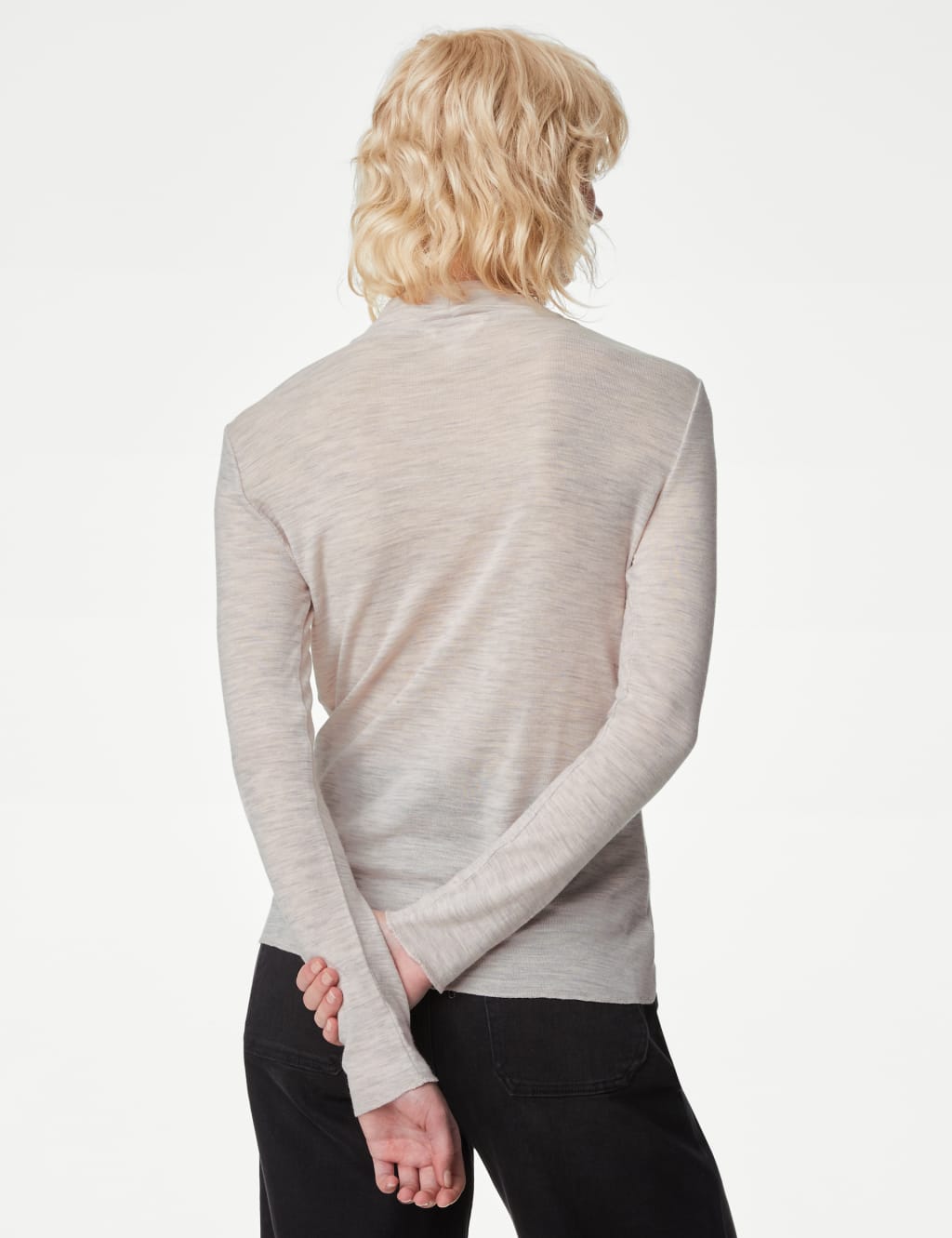 Pure Merino Wool Roll Neck Top 5 of 5