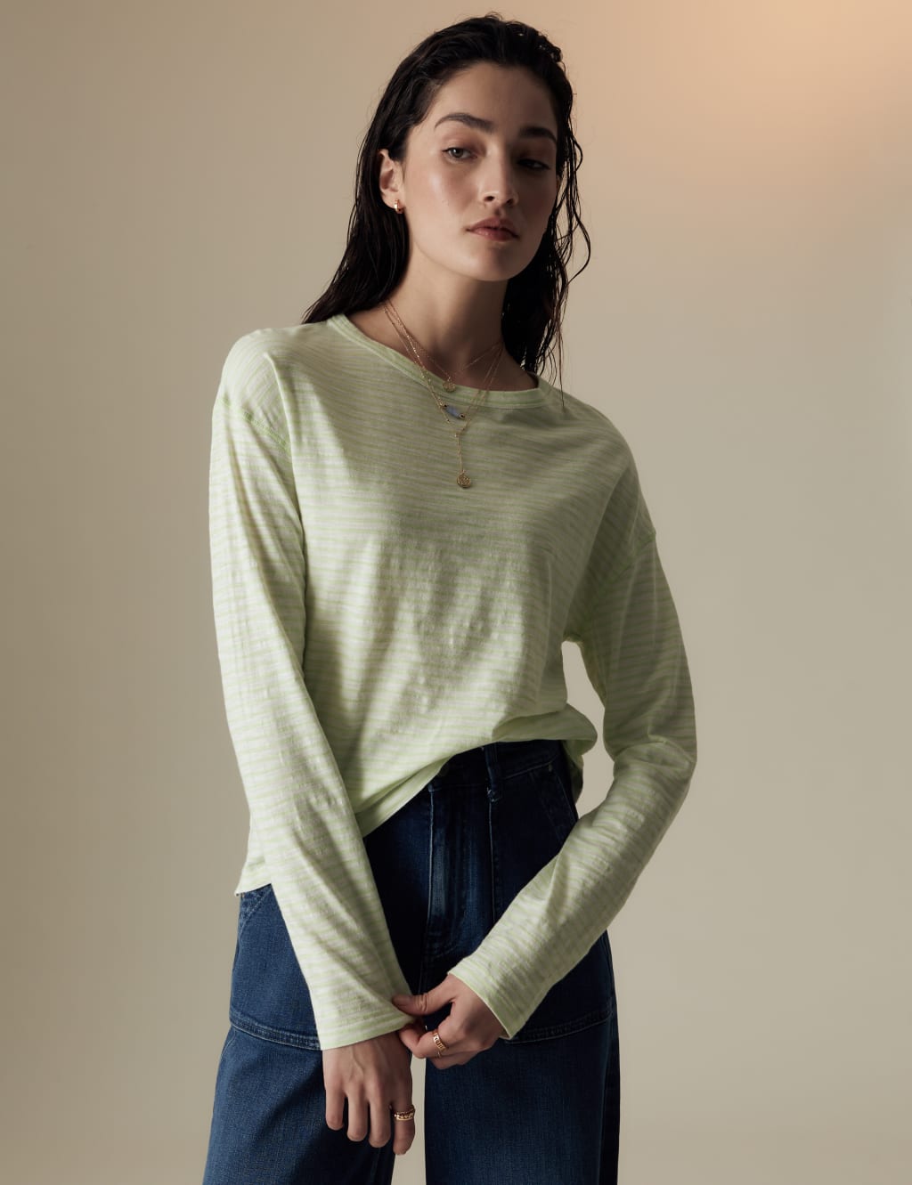 Pure Cotton Striped T-Shirt 4 of 6