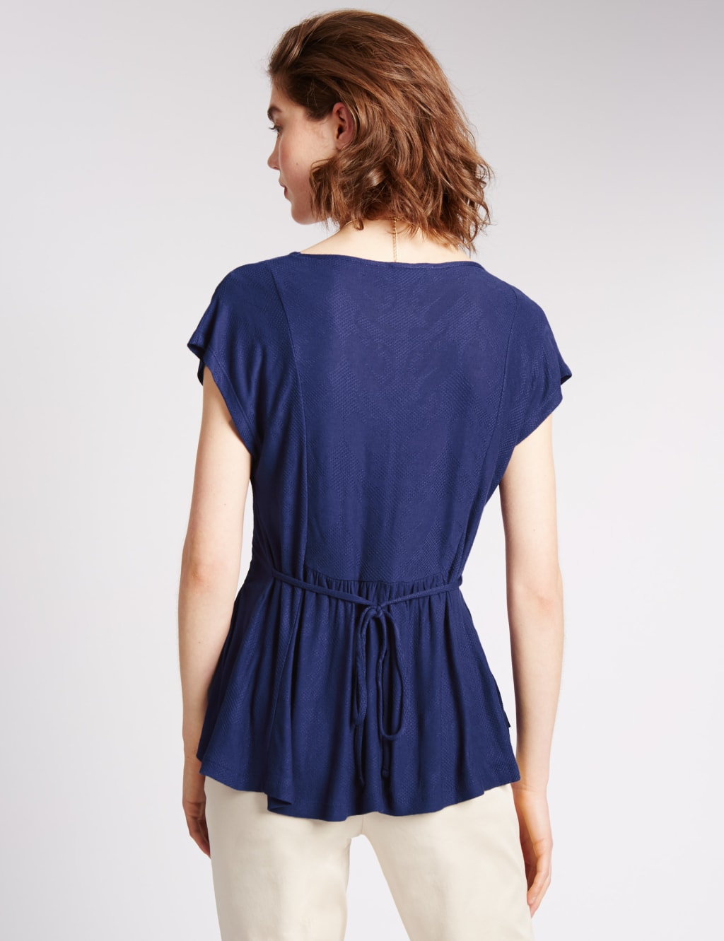 Peplum Textured Top 3 of 3