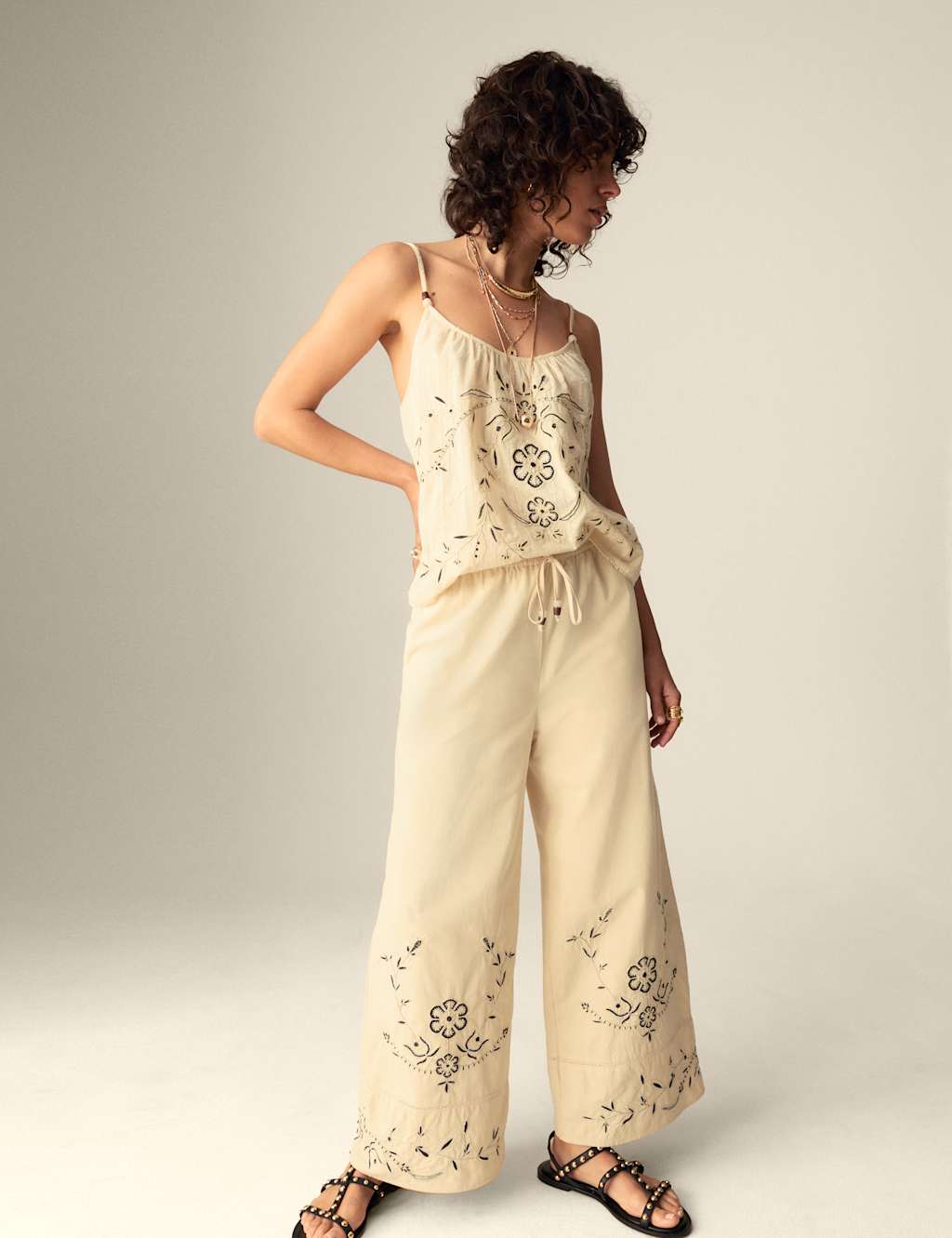 Pure Cotton Embroidered Cami 3 of 6
