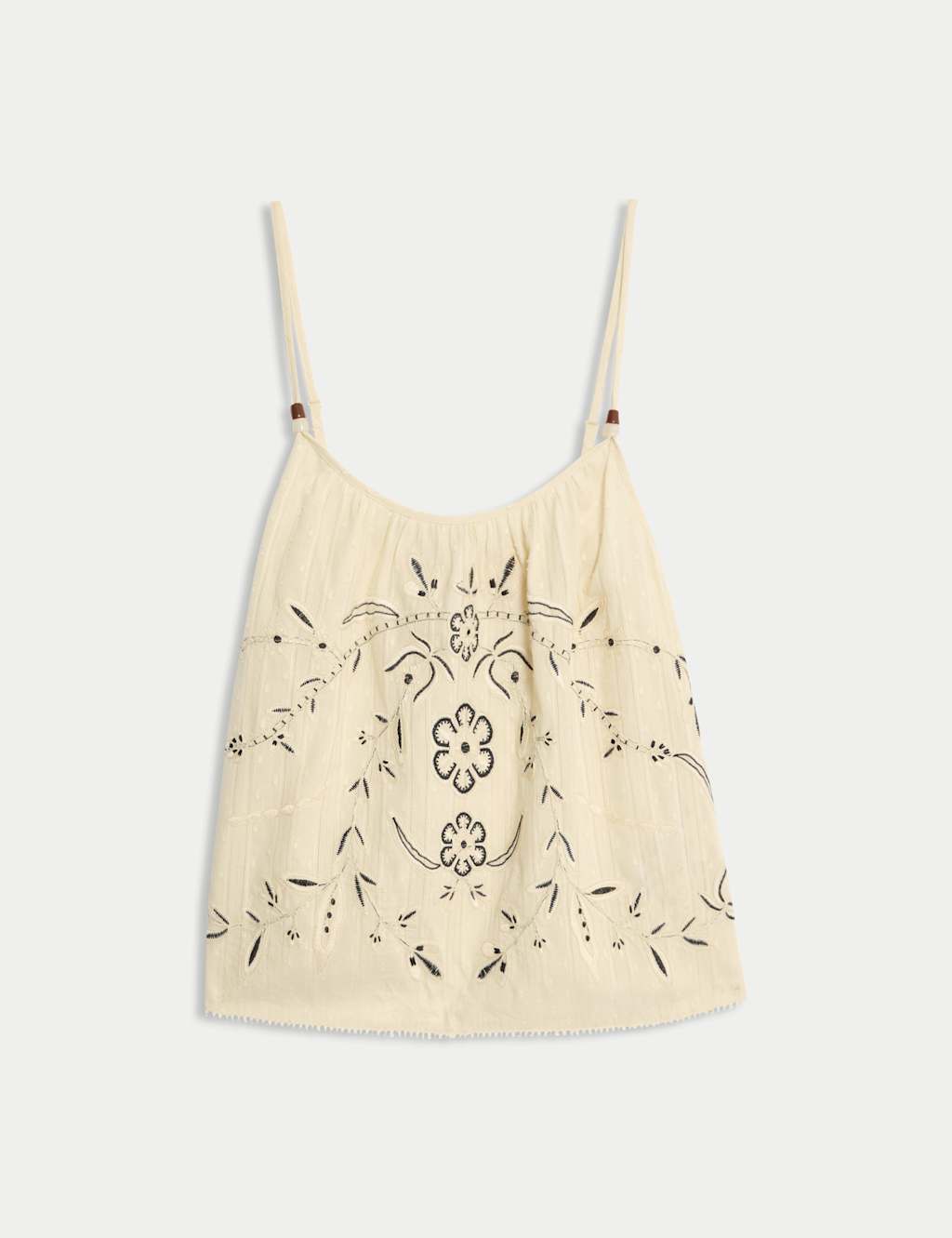Pure Cotton Embroidered Cami 2 of 6