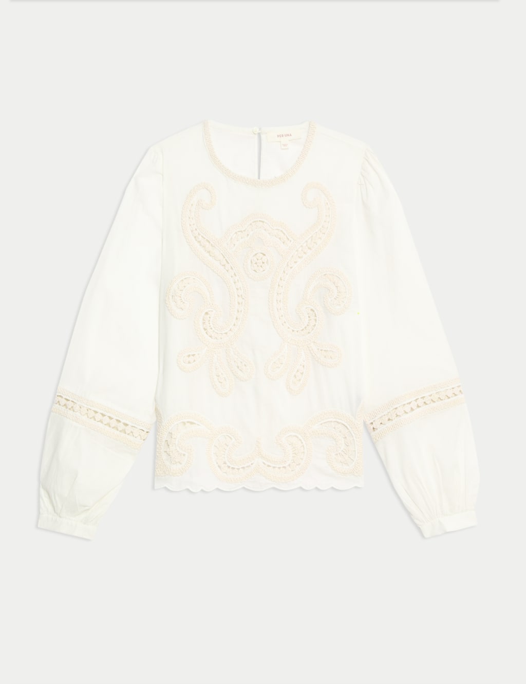 Pure Cotton Embroidered Blouse 2 of 7