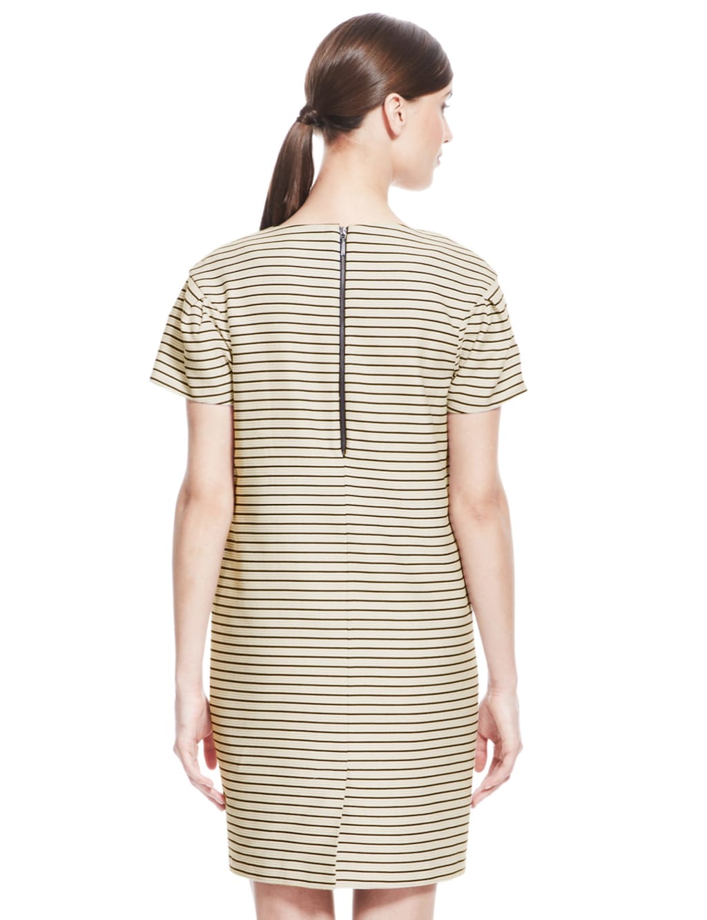 Pure Cotton Woven Striped Shift Dress 5 of 6