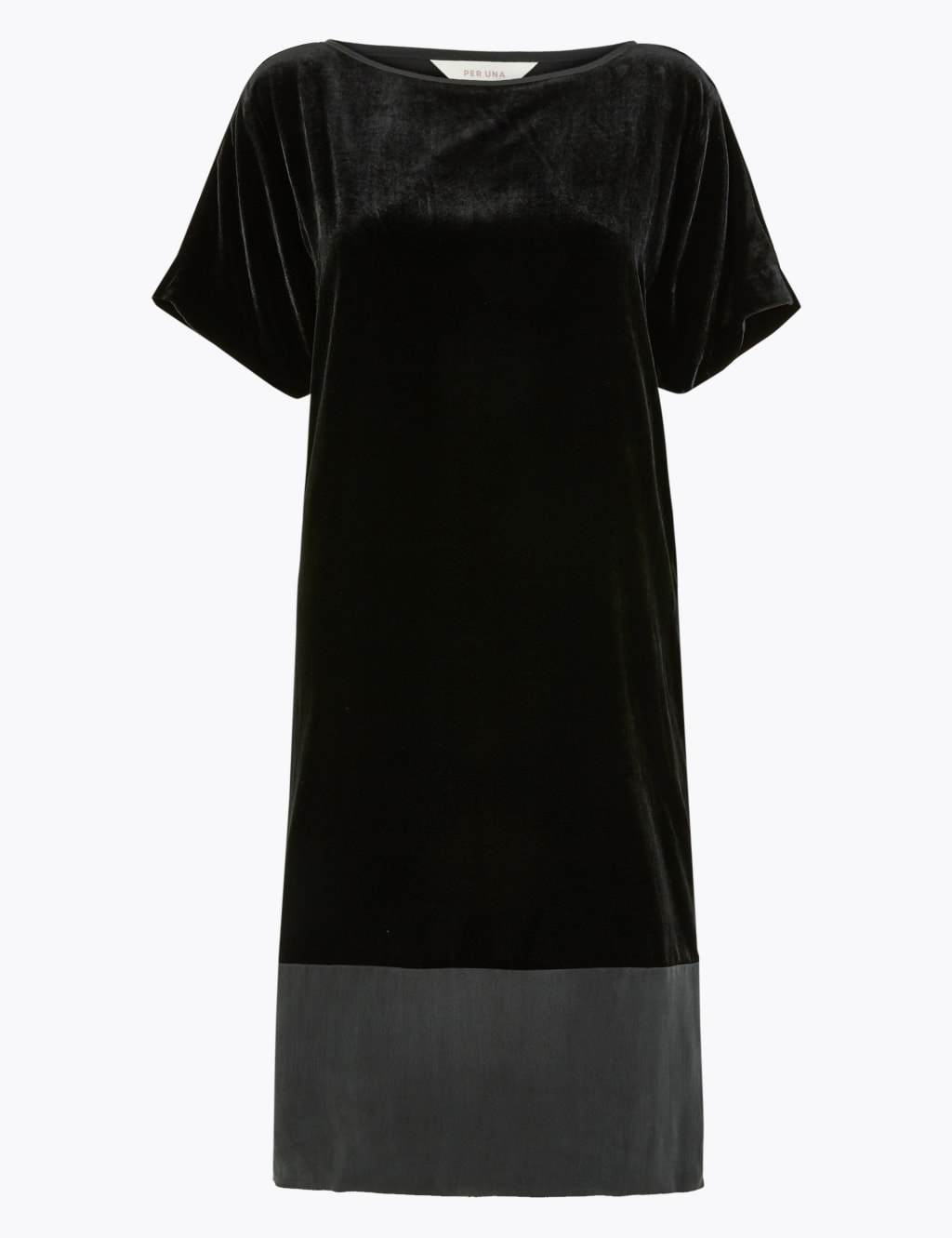 Black velvet t shirt dress store