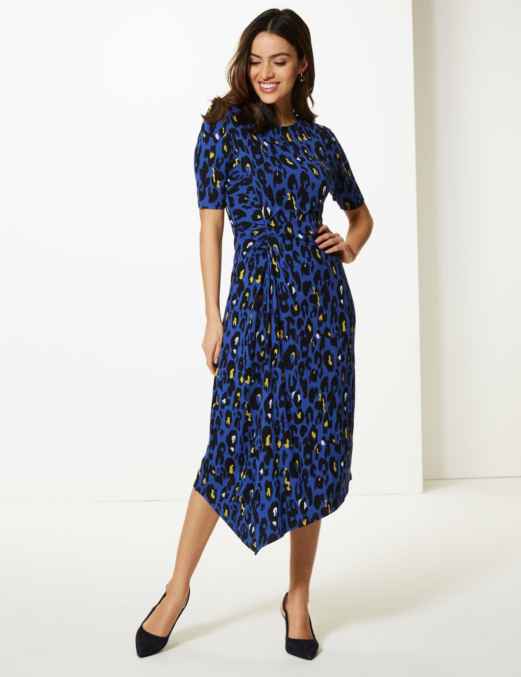 Lace Insert Pintuck Dress 1 of 4