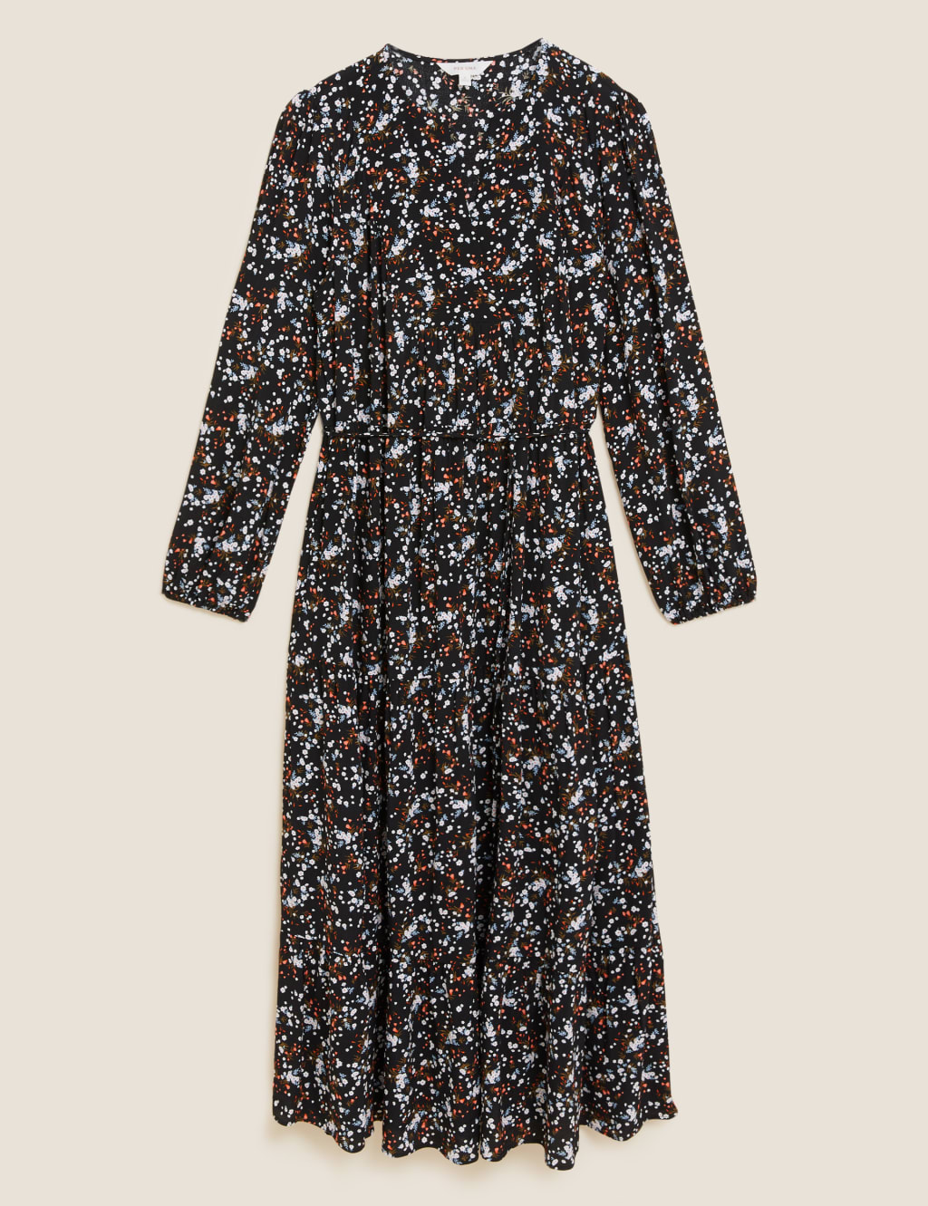 Ditsy Floral Maxi Tiered Dress 2 of 5