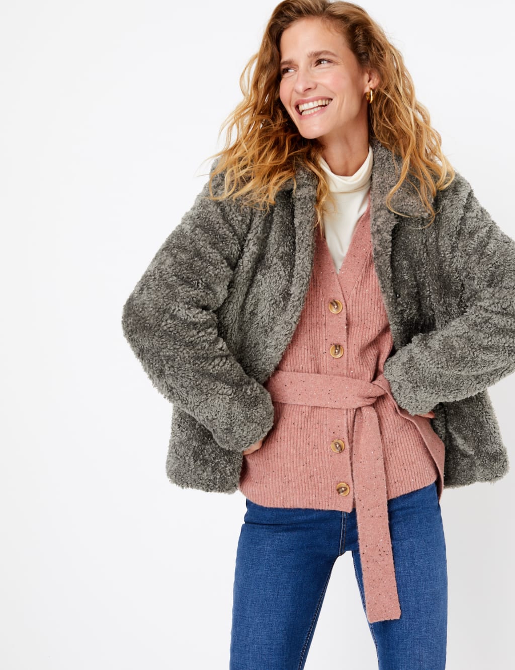 Teddy Cropped Coat 4 of 5