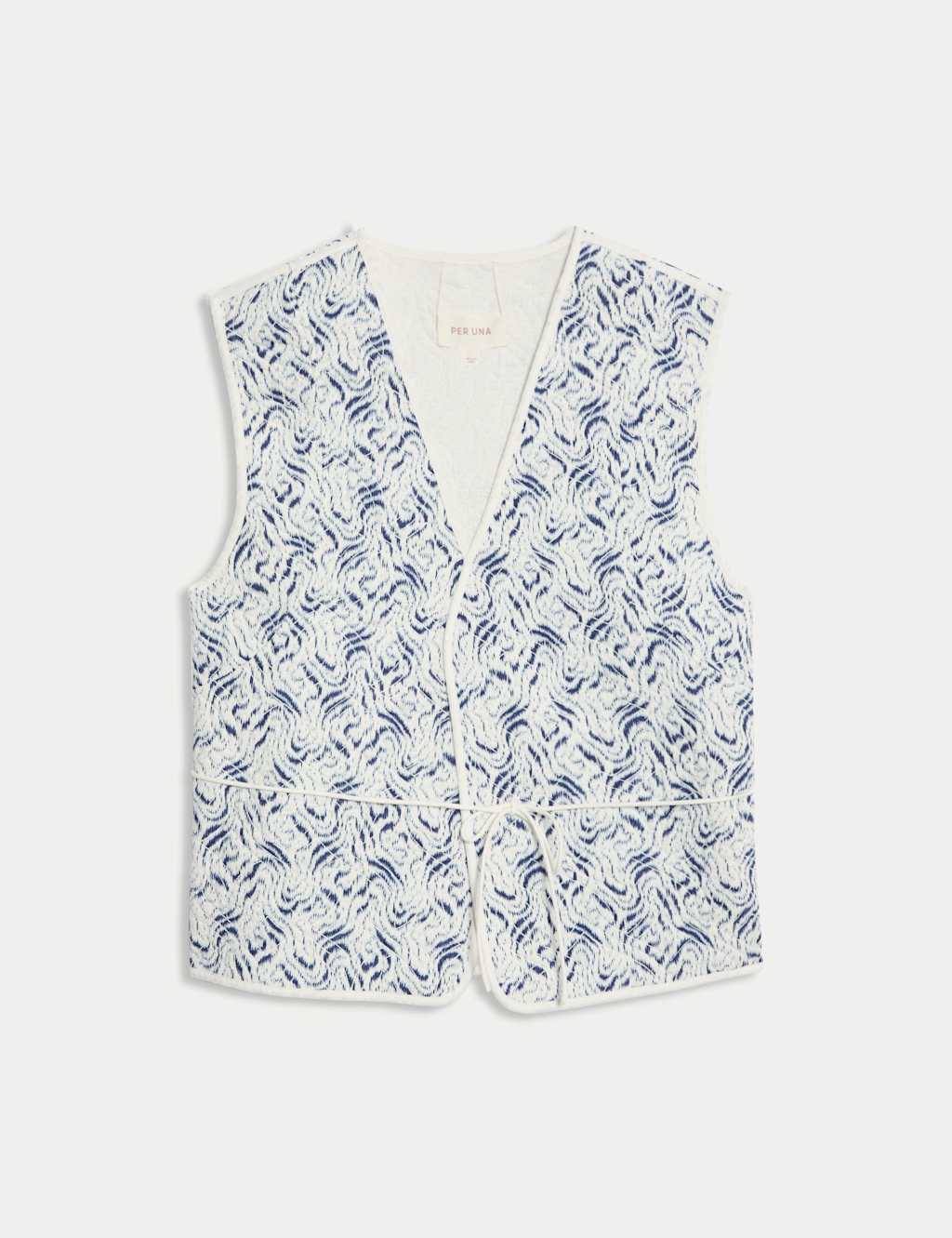 Pure Cotton Printed Quilted Reversible Gilet 2 of 6