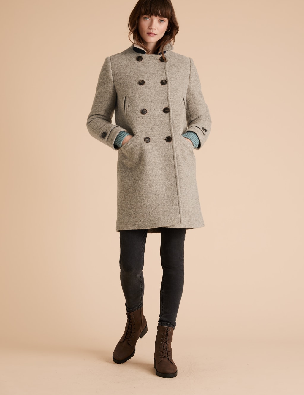 Per una grey coat hot sale