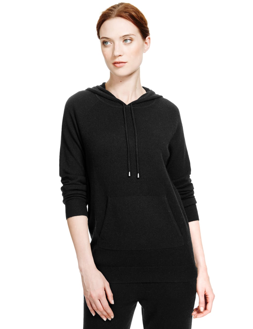 Cashmere & Silk Hooded Jumper 1 of 4