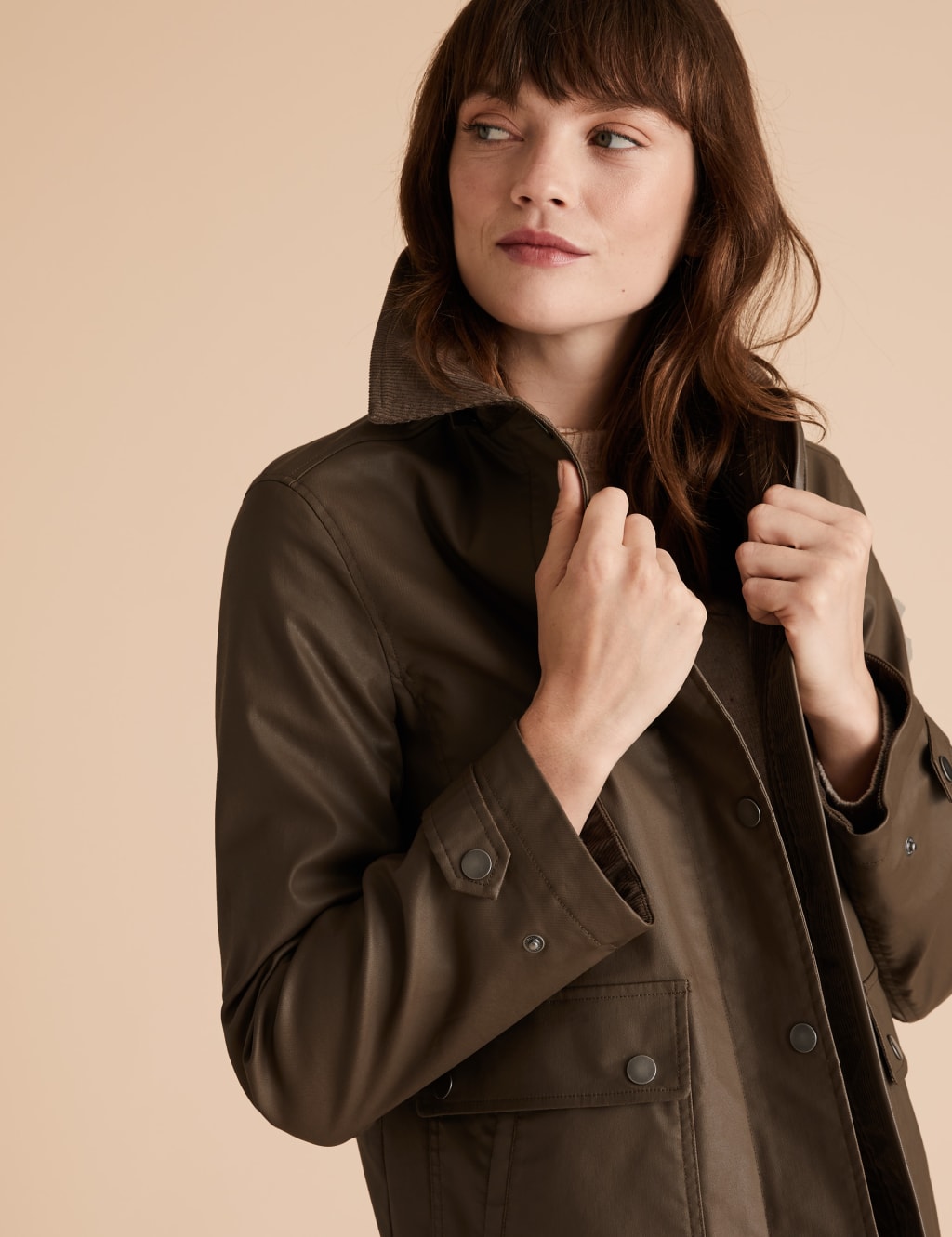Wax look jacket outlet