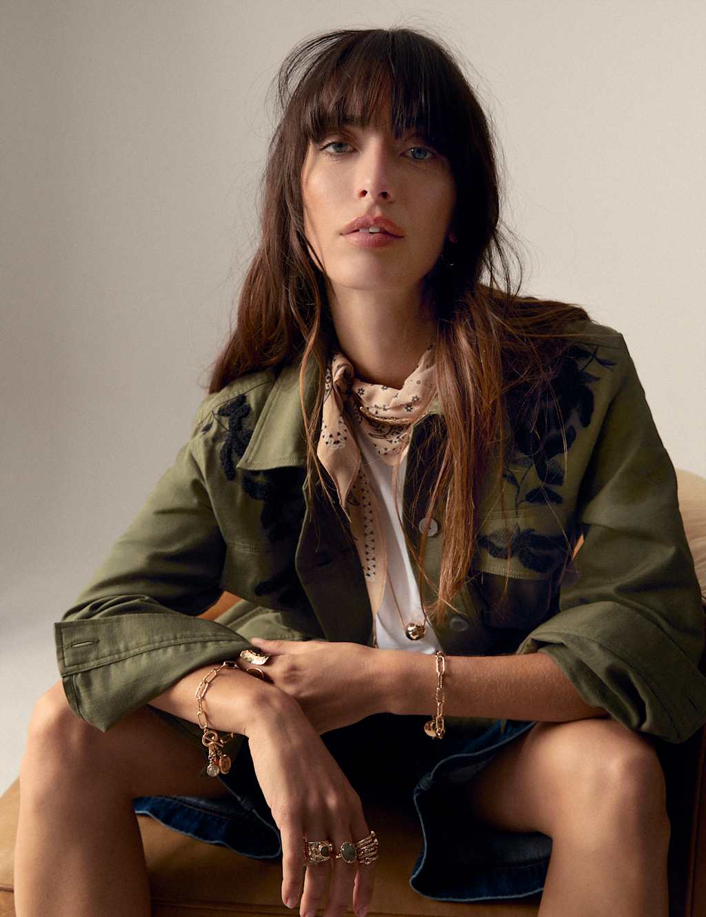 Pure Cotton Floral Utility Jacket 4 of 5