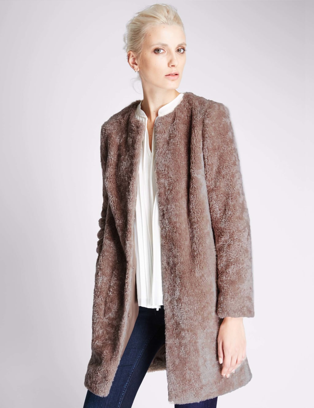 Faux Fur Overcoat 1 of 4