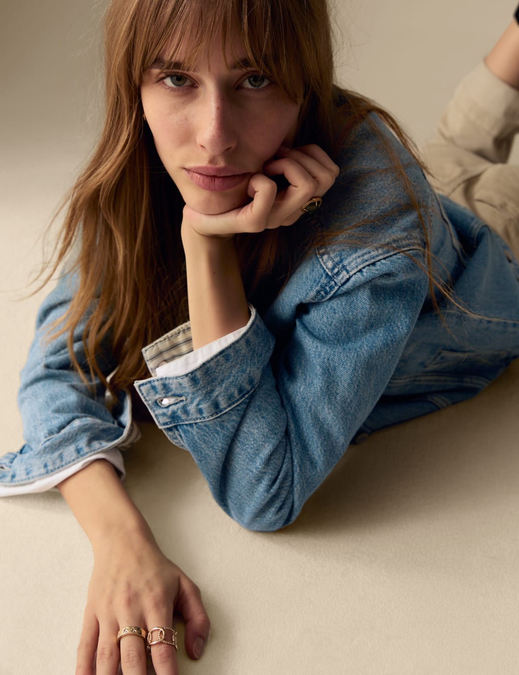Denim Trucker Jacket Per Una M S