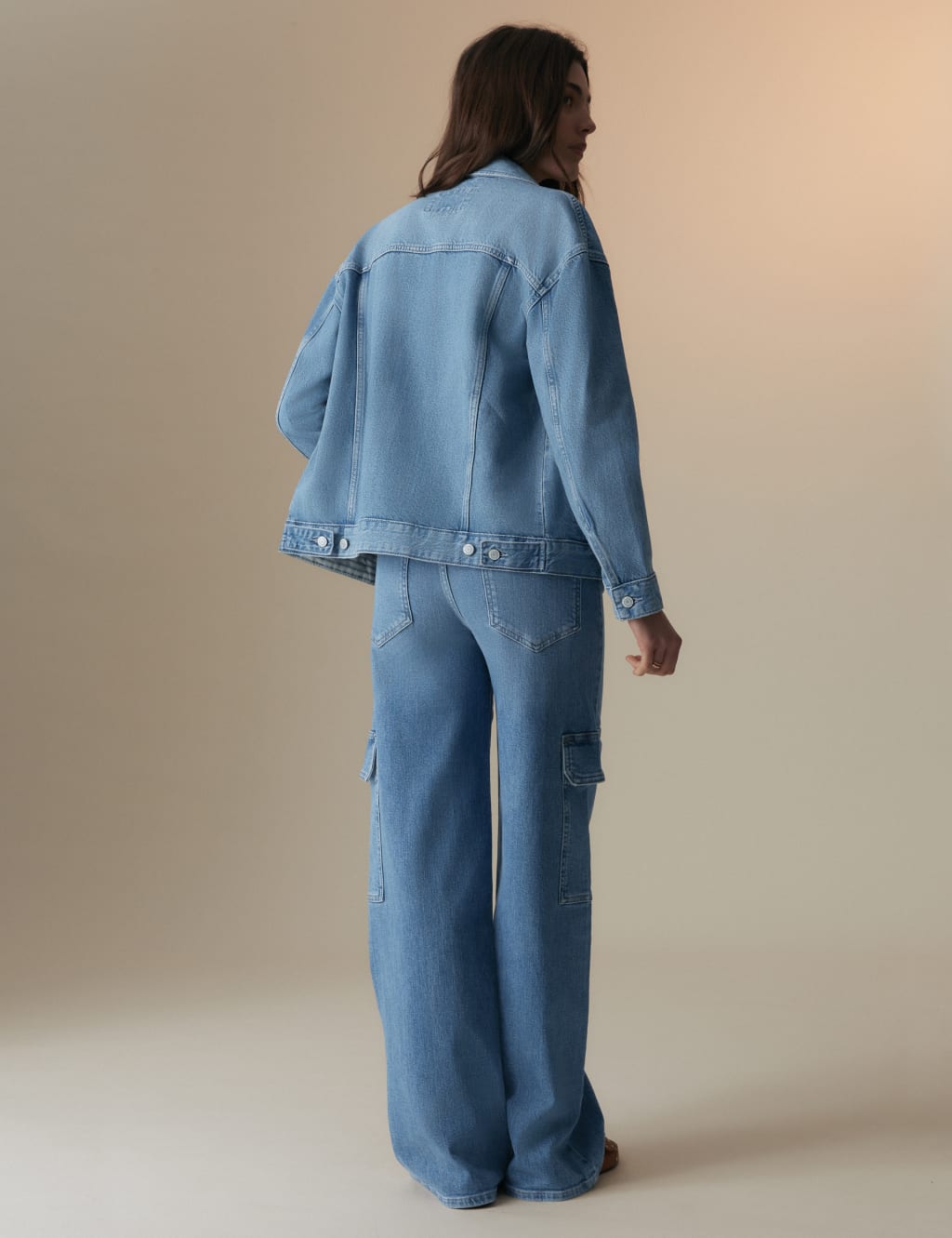 Denim Trucker Jacket Per Una M S