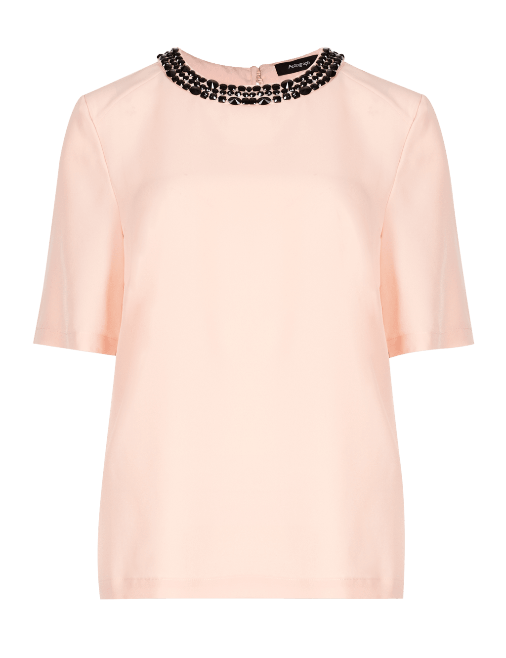 Jewel Embellished Neckline Blouse 2 of 4