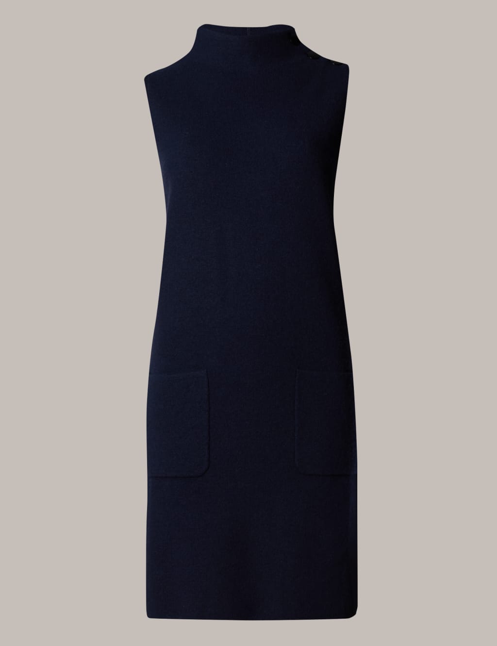 Funnel Neck Knitted Tunic with Wool 2 of 3