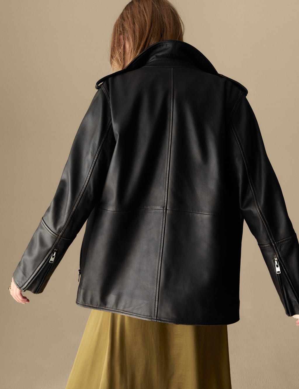 Longline suede biker jacket shop