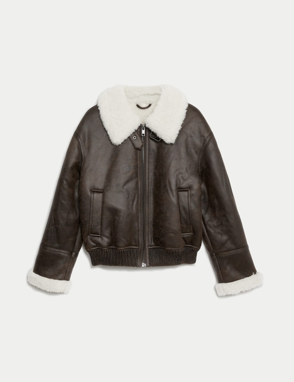 Faux shearling bomber on sale