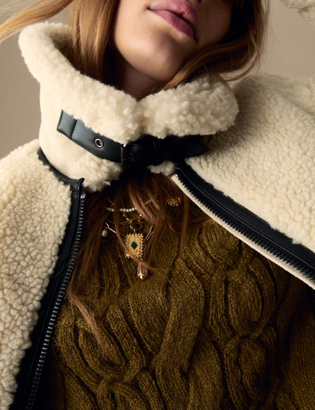 Borg aviator jacket discount