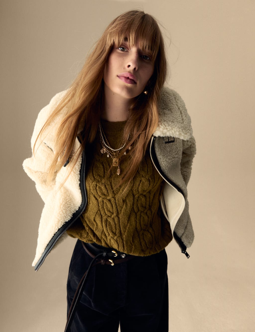 Borg aviator jacket hotsell