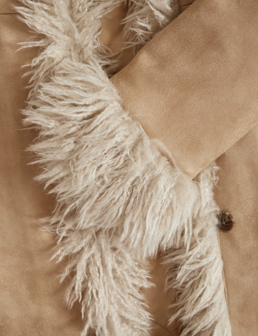 Suedette longline jacket hotsell