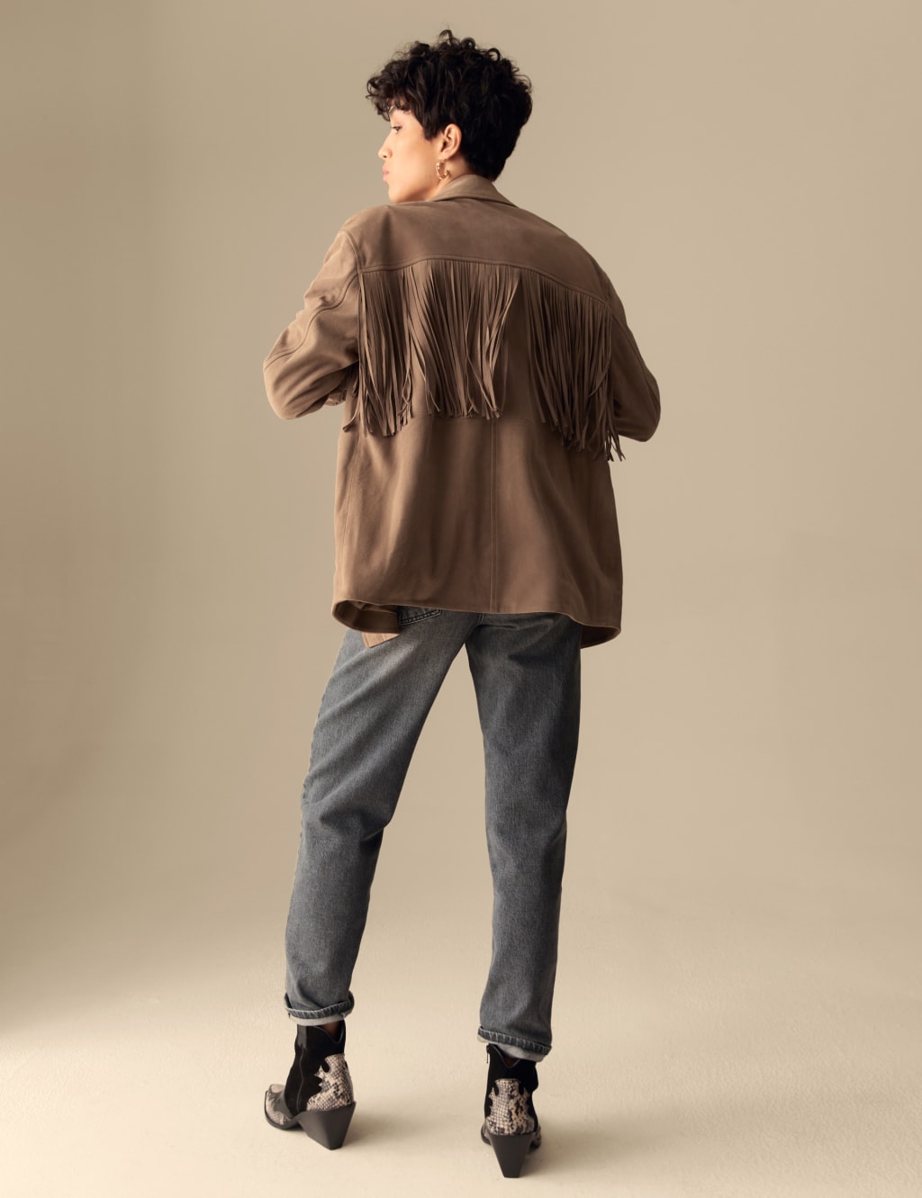 Suede Fringe Jacket 1 of 7