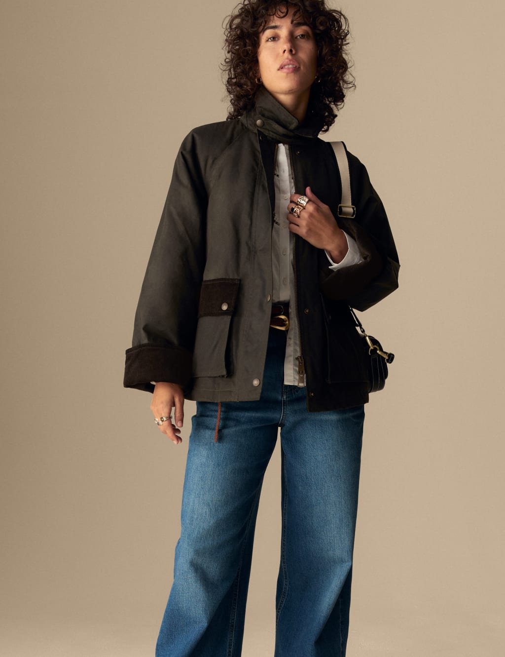 Waxed utility jacket cheap