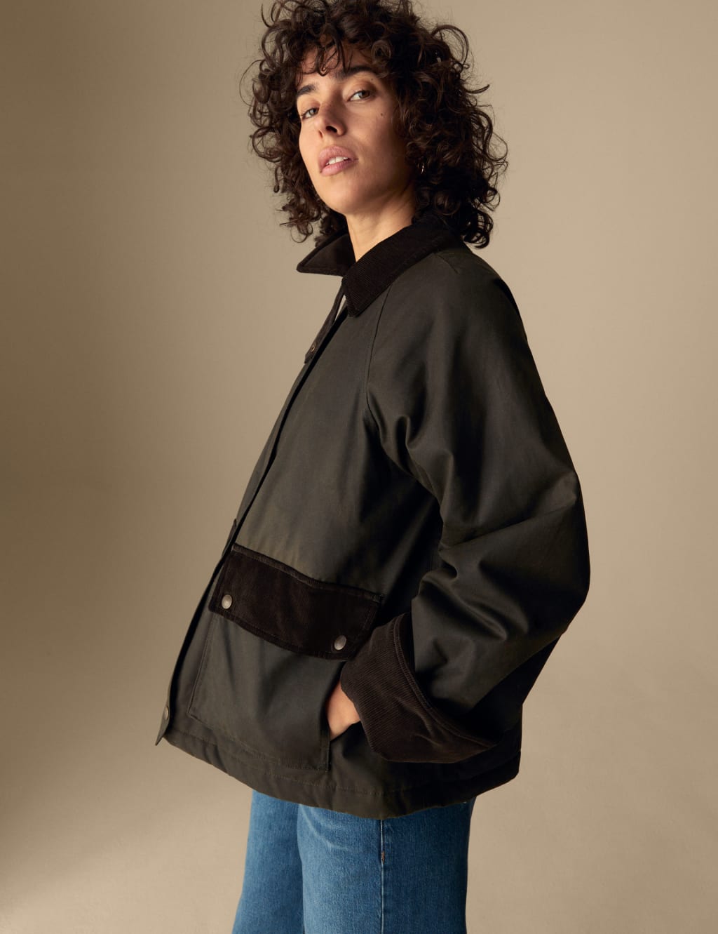 Waxed utility jacket on sale