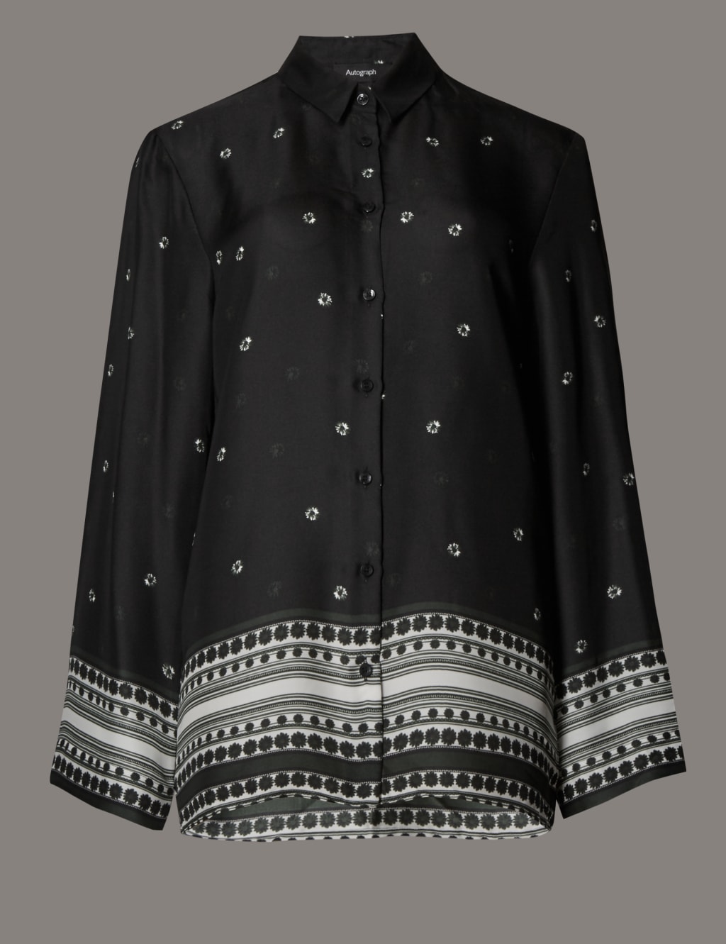 Scarf Print Long Sleeve Blouse 2 of 3