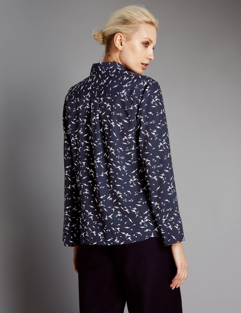 Bird Print Blouse 3 of 3
