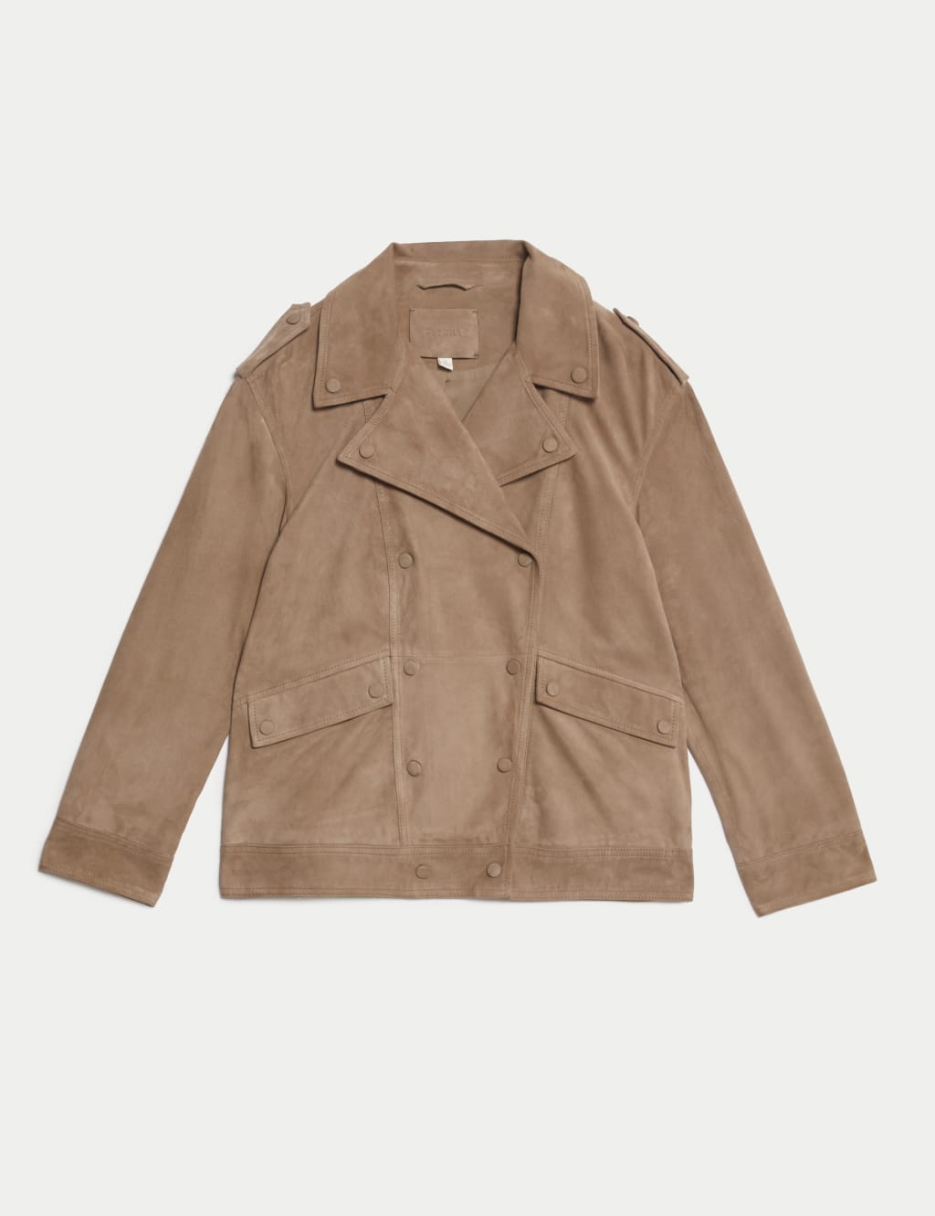 Suede Collared Biker Jacket 2 of 7