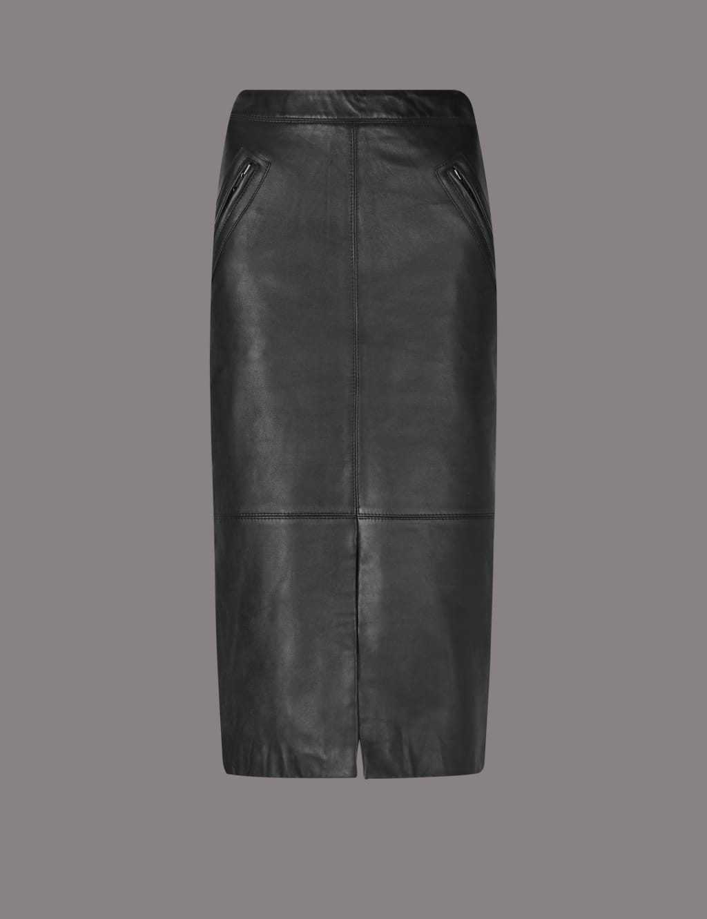 Leather Pencil Midi Skirt Autograph M S