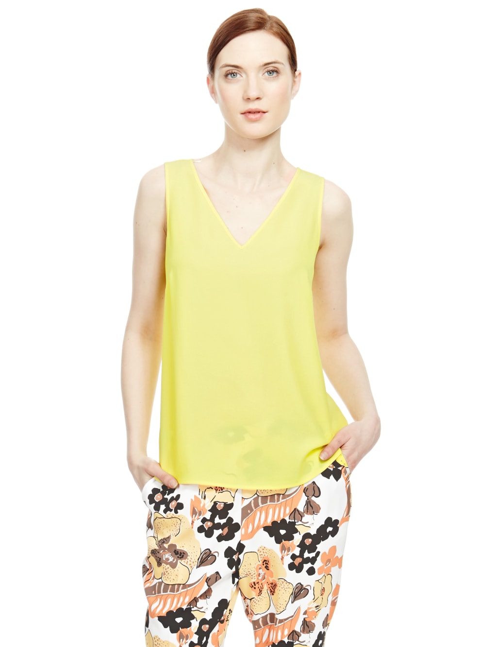 V-Neck Shell Vest Top 1 of 4