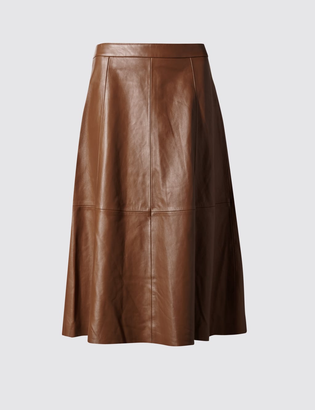 Leather A-Line Skirt 2 of 4