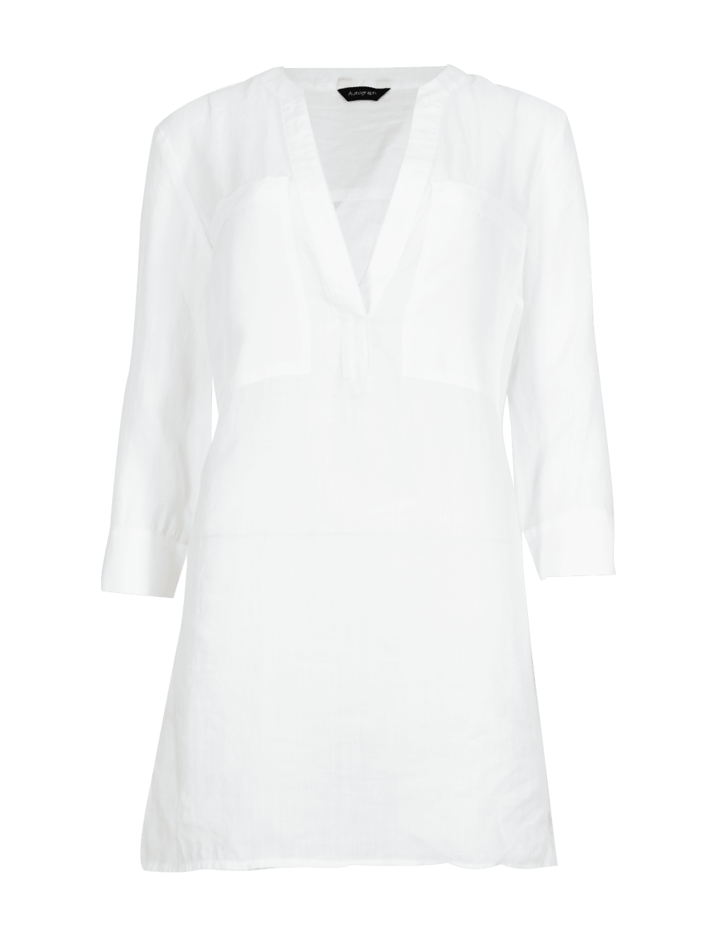 Notch Neck 3/4 Sleeve Shirt 2 of 4