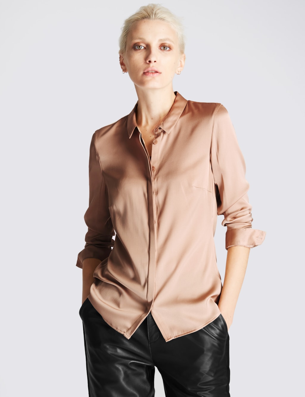 Silk Rich Long Sleeve Shirt 1 of 4