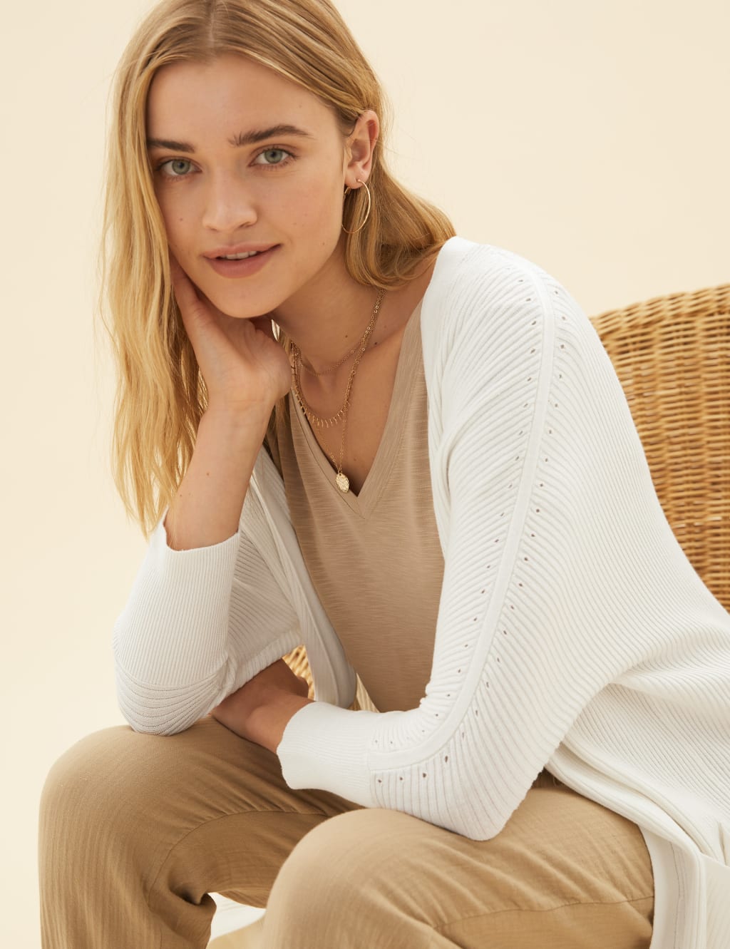Longline linen cardigan hotsell