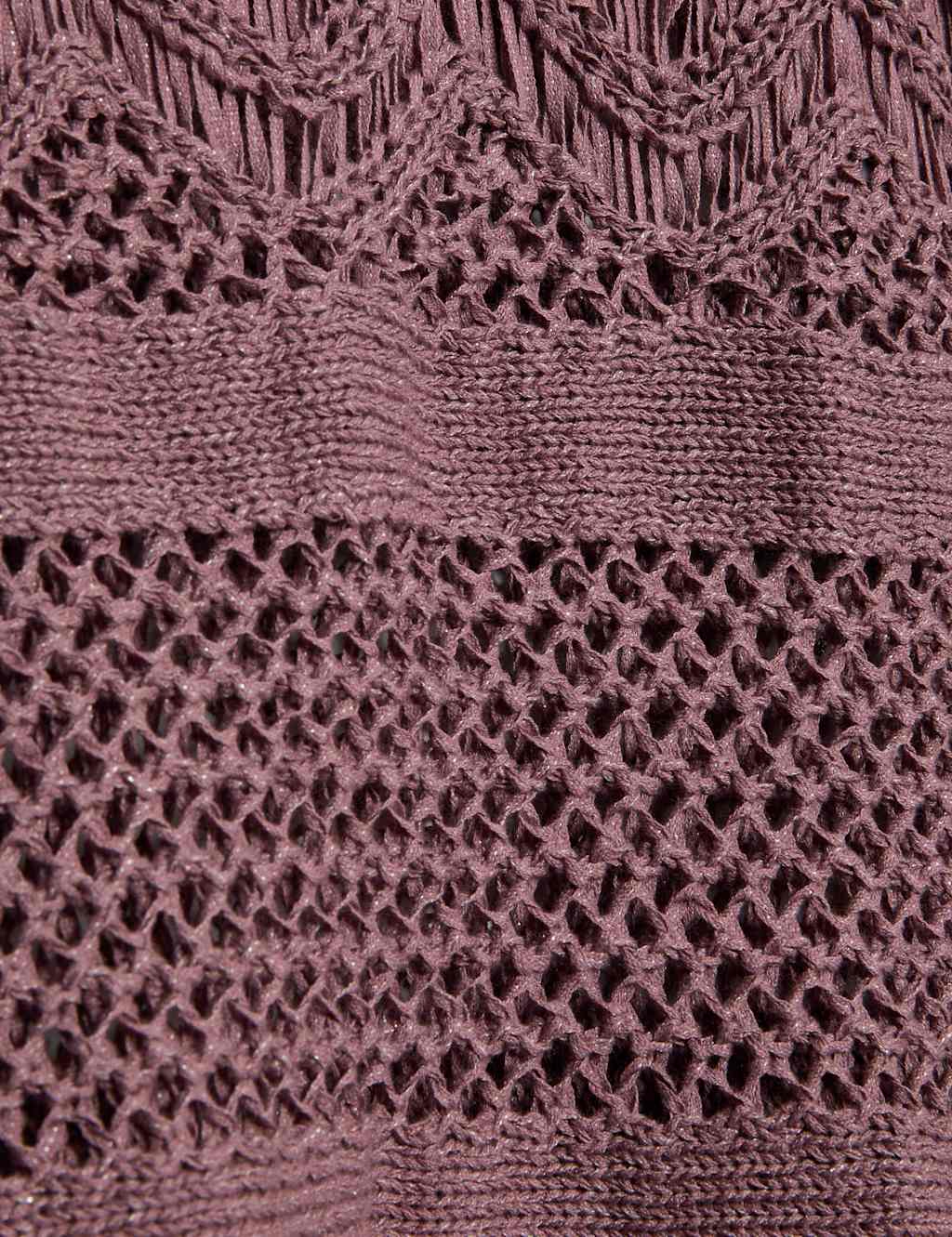 Cotton Rich Crew Neck Fringe Oversized Jumper 7 of 7
