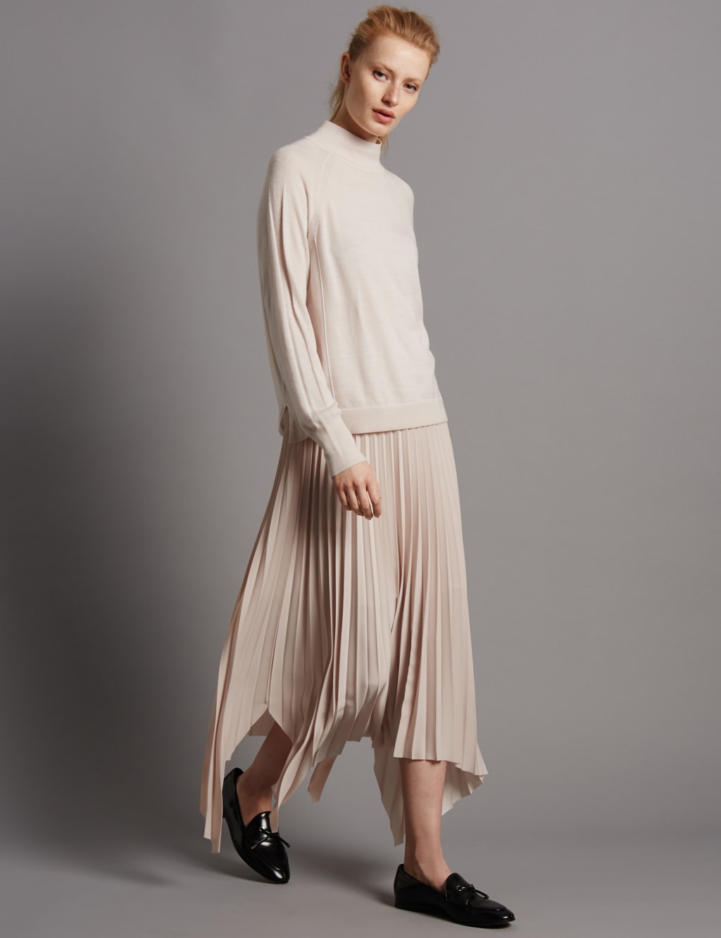 Pure Wool Split Back Turtle Neck Jumper 5 of 5