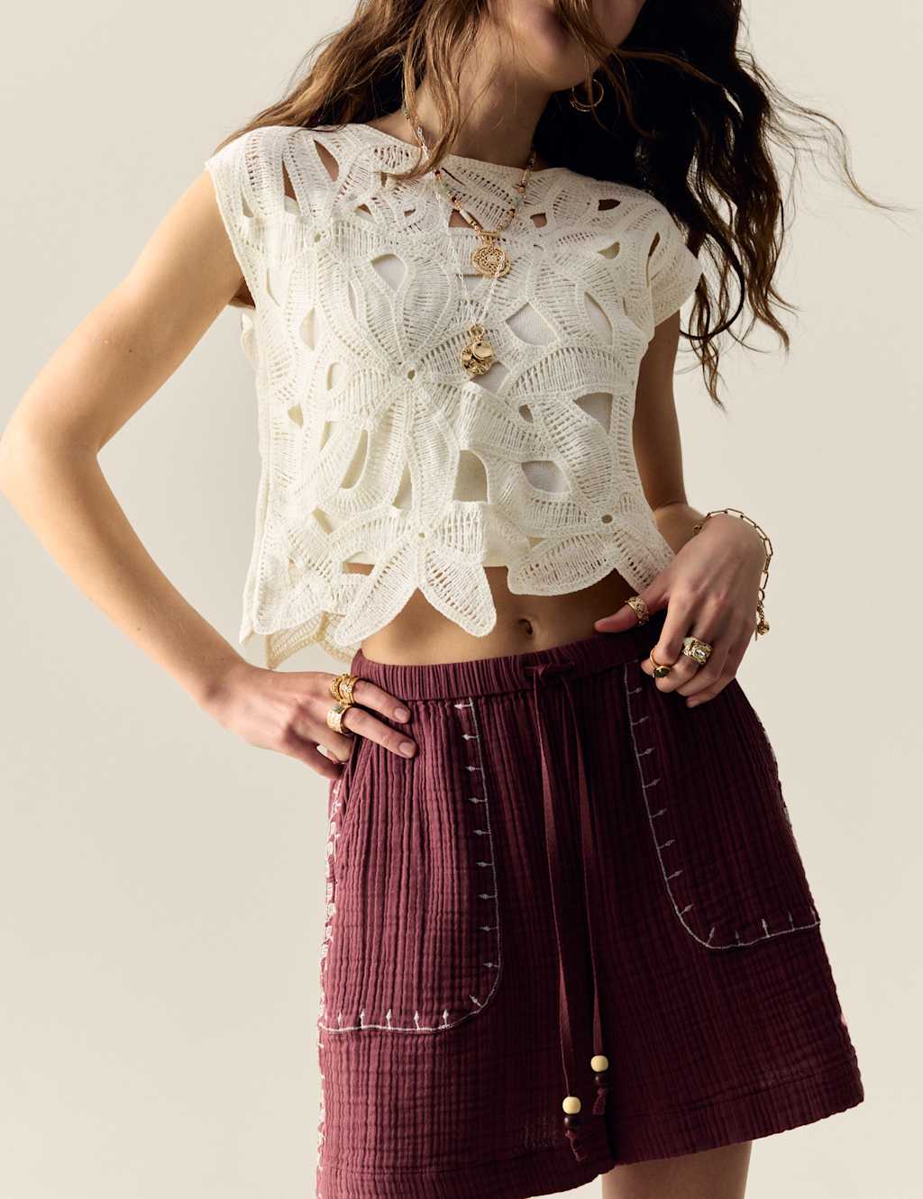 Pointelle Floral Top 3 of 6
