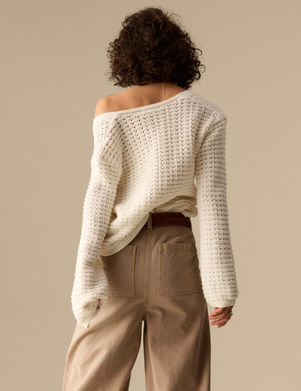 Cotton Blend Knitted V-Neck Cardigan 5 of 7