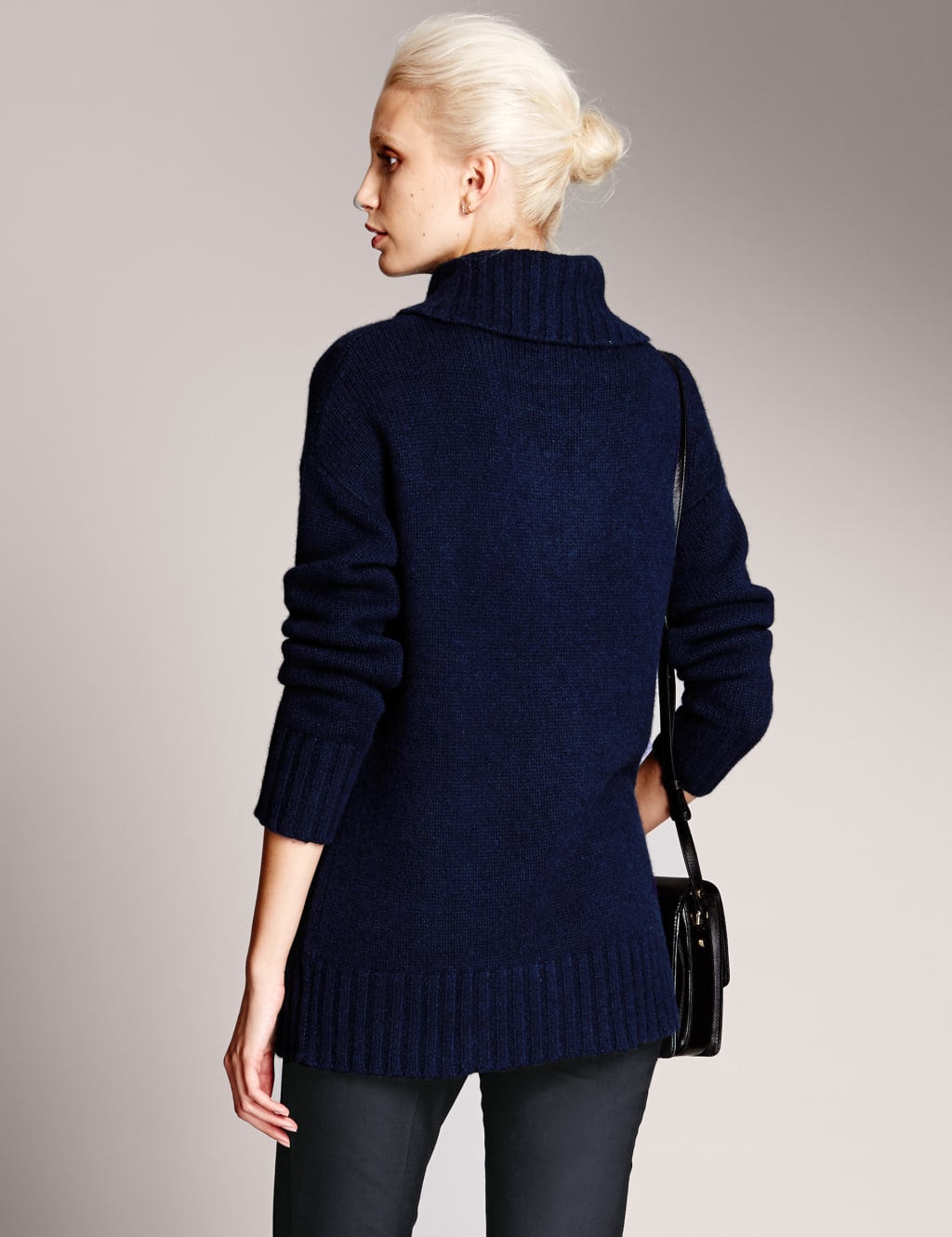 Pure Cashmere Funnel Neck Jumper 3 of 3