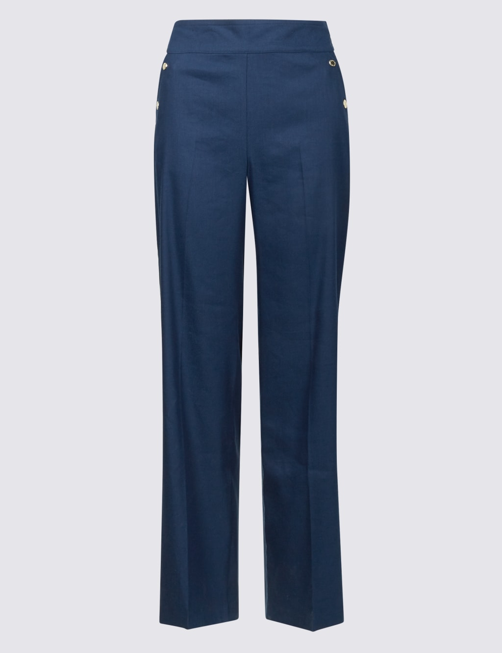 Linen Blend Wide Leg Trousers 2 of 6